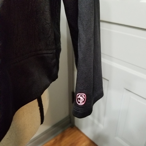 Sophie Theallet for Livi Active Fleece Lined Black Crop Top size 18/20 - Picture 6 of 8